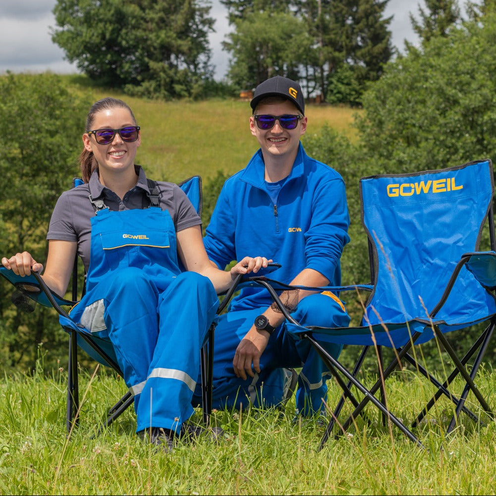 GÖWEIL Campingstühle und Arbeitskleidung für Frau und Mann